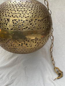 1960s LARGE BRASS LIGHT