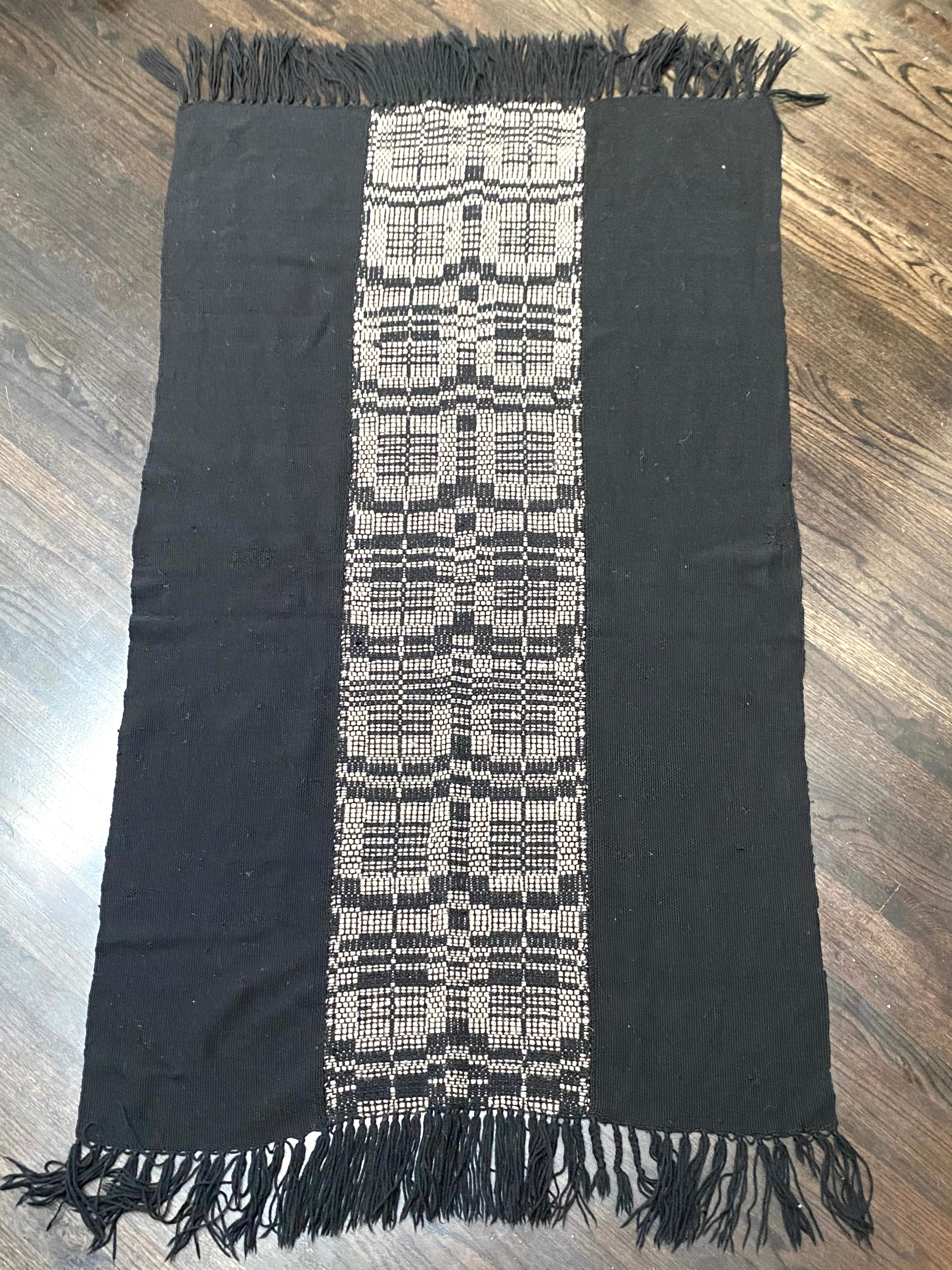 MID CENTURY HAND LOOM BLANKET