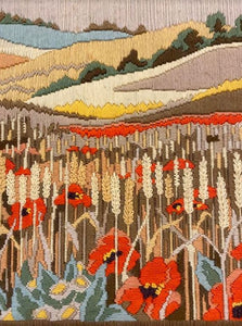 FIELD POPPY NEEDLEPOINT