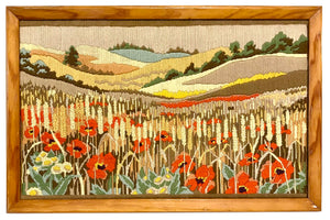 FIELD POPPY NEEDLEPOINT